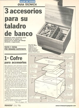 3 accesorios para su taladro de banco - Mayo 1990