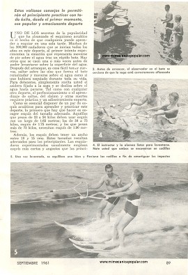 Aprenda El Esquiismo Acuático - Septiembre 1961