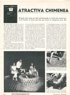 Atractiva Chimenea de Patio - Noviembre 1969