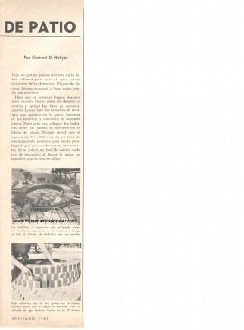 Atractiva Chimenea de Patio - Noviembre 1969