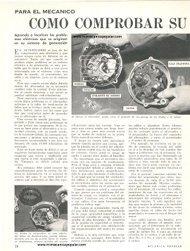 Cómo Comprobar su Alternador - Noviembre 1967