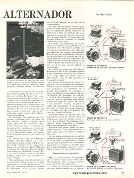 Cómo Comprobar su Alternador - Noviembre 1967