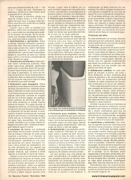 Cómo Evitar la Contaminación en el Hogar - Noviembre 1986
