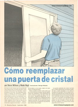 Cómo reemplazar una puerta de cristal - Septiembre 1986