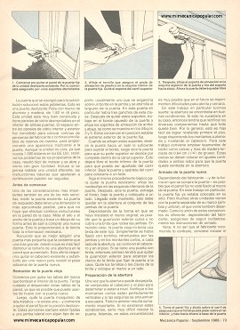 Cómo reemplazar una puerta de cristal - Septiembre 1986