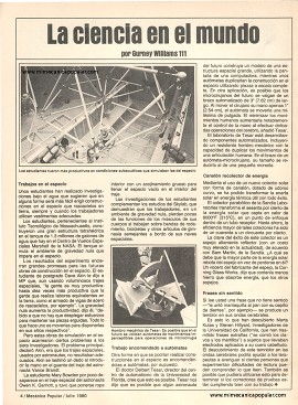 La ciencia en el mundo - Julio 1980