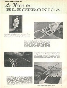 Lo Nuevo en Electrónica - Marzo 1963
