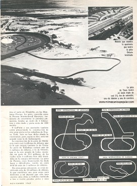 Nuevas pistas para carreras de autos - Noviembre 1969
