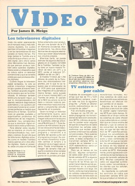 Video - Los televisores digitales - Septiembre 1986