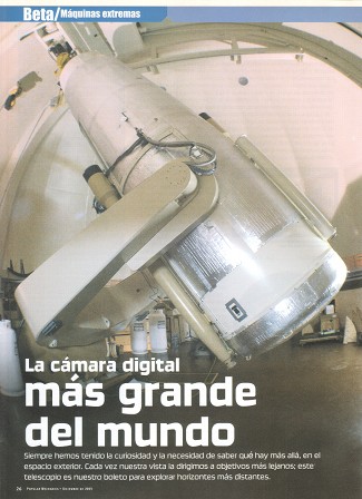 La cámara digital más grande del mundo - Diciembre 2003