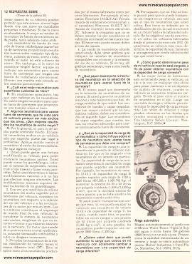 12 respuestas sobre neumáticos para fuera de carretera - Junio 1979