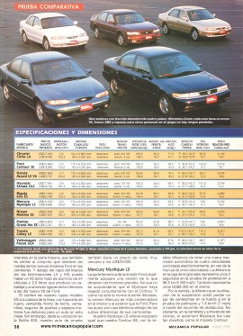 Prueba Comparativa - Potentes autos familiares - Julio 1995