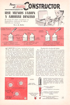 Use Menos Jabón y Ahorre Dinero - Octubre 1956