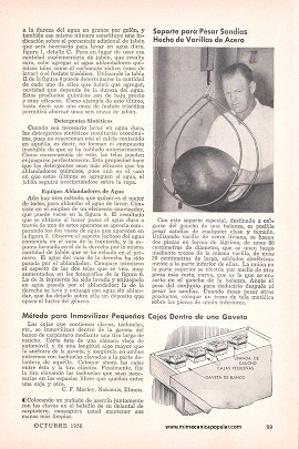 Use Menos Jabón y Ahorre Dinero - Octubre 1956