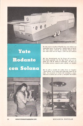 Remolque - Yate Rodante con Solana - Agosto 1949
