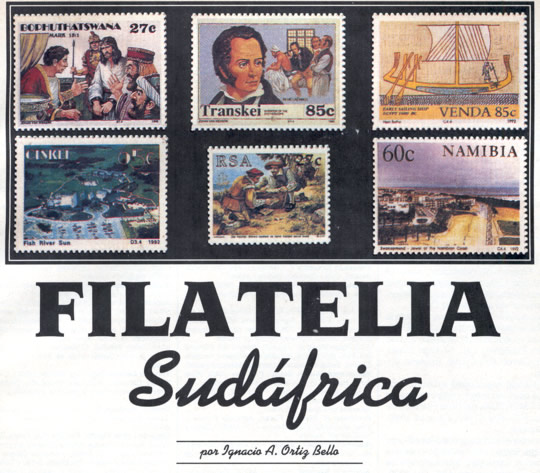 Filatelia - Sudáfrica - por Ignacio A. Ortiz Bello