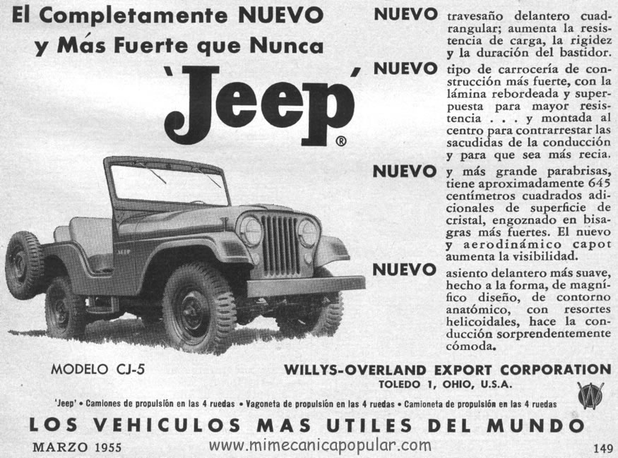 Publicidad - Jeep - Marzo 1955