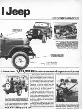 Más vida para el Jeep - Septiembre 1980