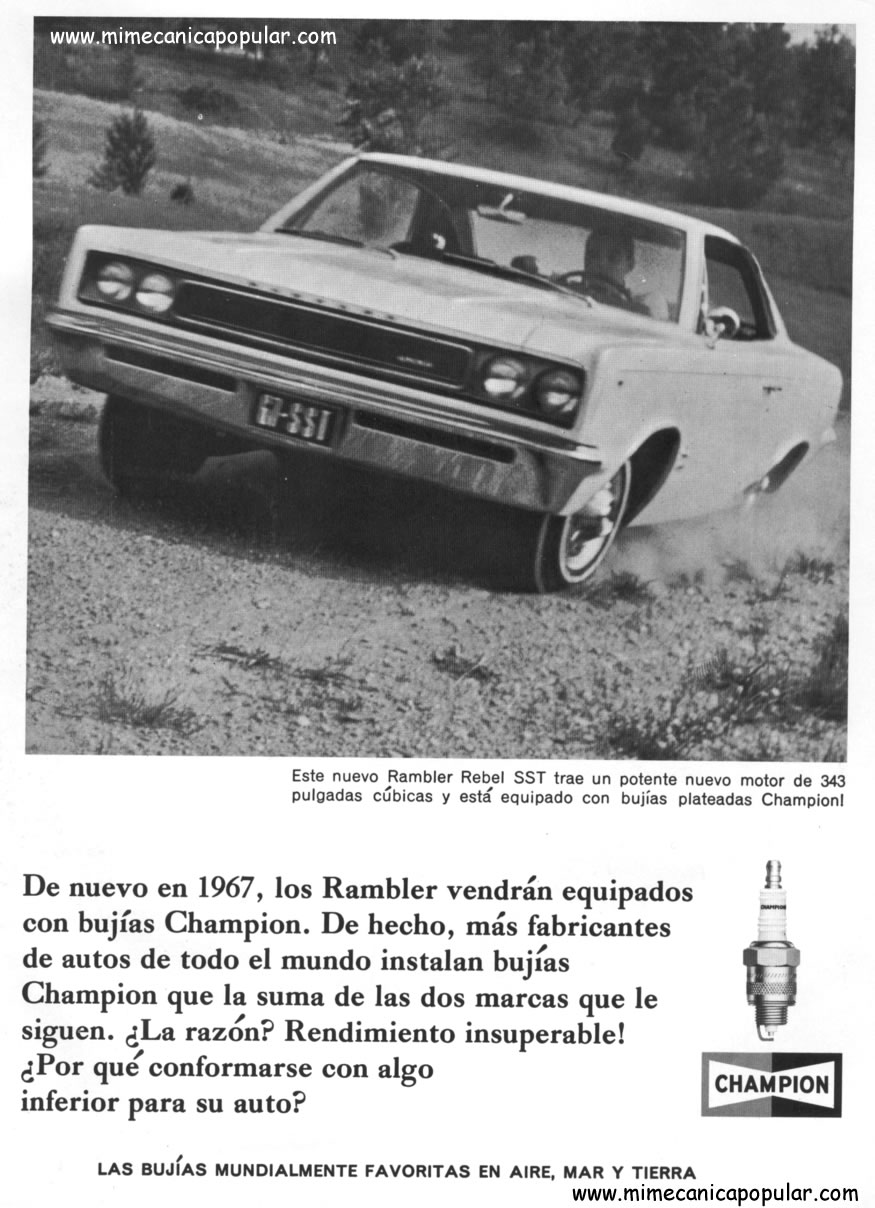 Publicidad - Bujías Champion - Diciembre 1966