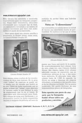 Publicidad - Kodak le informa . . . - Diciembre 1956
