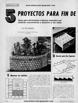 5 Proyectos para fin de semana - Mayo 1967