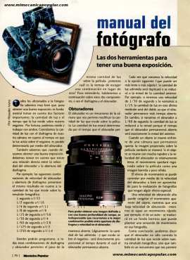 Manual del fotógrafo - Diciembre 1999 - Las dos herramientas para tener una buena exposición