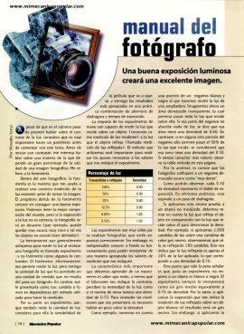 Manual del fotógrafo - Noviembre 1999 - Una buena exposición luminosa creará una excelente imagen