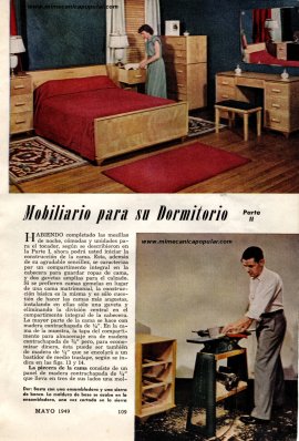 Mobiliario para su Dormitorio - Parte II
