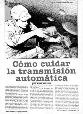 Cómo cuidar la transmisión automática - Octubre 1984