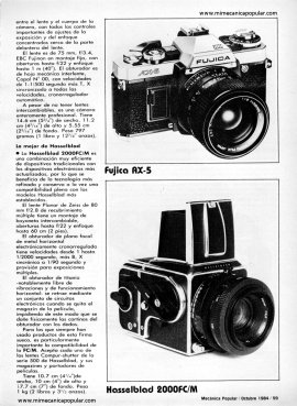 Las mejores cámaras fotográficas - Octubre 1984