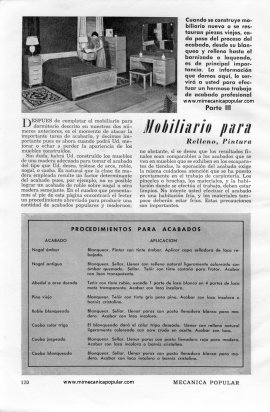 Mobiliario para su Dormitorio - Parte III - Junio 1949