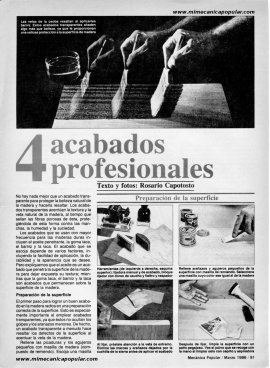 4 acabados profesionales - Marzo 1986