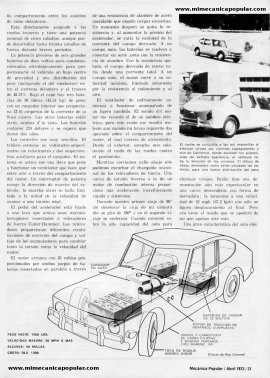 Auto de Madera con Motor Eléctrico - Abril 1973