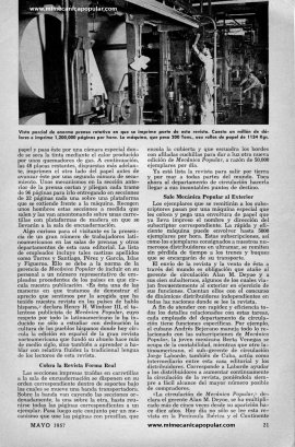 COMO SE PRODUCE MECANICA POPULAR - Mayo 1957