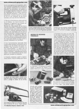 Cómo evitar 11 accidentes en su taller - Octubre 1978