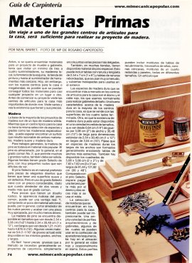 Guía de Carpintería - Materias Primas - Febrero 1996