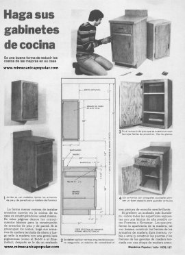 Haga sus gabinetes de cocina - Julio 1978