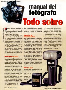 Manual del fotógrafo - Todo sobre el Flash - Octubre 2001