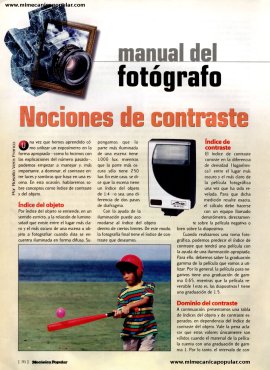 Manual del fotógrafo - Nociones de contraste - Septiembre 2001