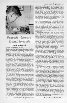 Pequeño Gigante - Transistorizado - Mayo 1956