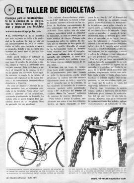 El Taller de Bicicletas - Mantenimiento de la cadena - Julio 1972