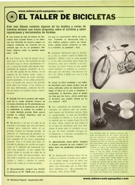 El Taller de Bicicletas - Septiembre 1973