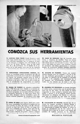 Conozca Sus Herramientas - Marzo 1958
