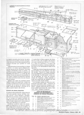 Construya un super taller - Febrero 1985