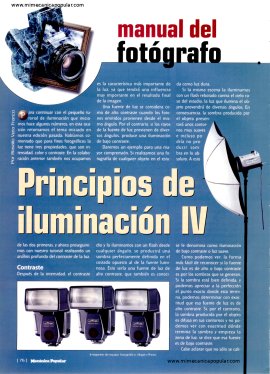 Manual del Fotógrafo - Principios de iluminación IV - Abril 2002