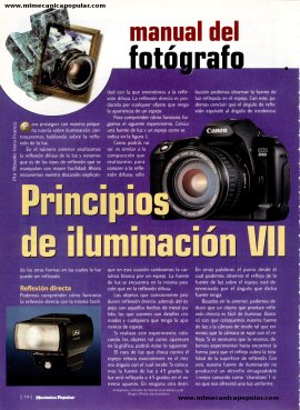 Manual del Fotógrafo - Principios de iluminación VII - Julio 2002