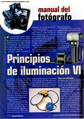Manual del Fotógrafo - Principios de iluminación VI - Junio 2002