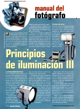 Manual del Fotógrafo - Principios de iluminación III - Marzo 2002