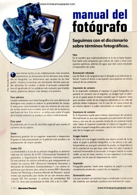 Manual del Fotógrafo - Términos Fotograficos - Mayo 2000