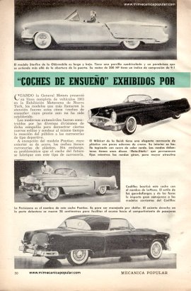 "Coches de ensueño" Exhibidos por la GM -Mayo 1953